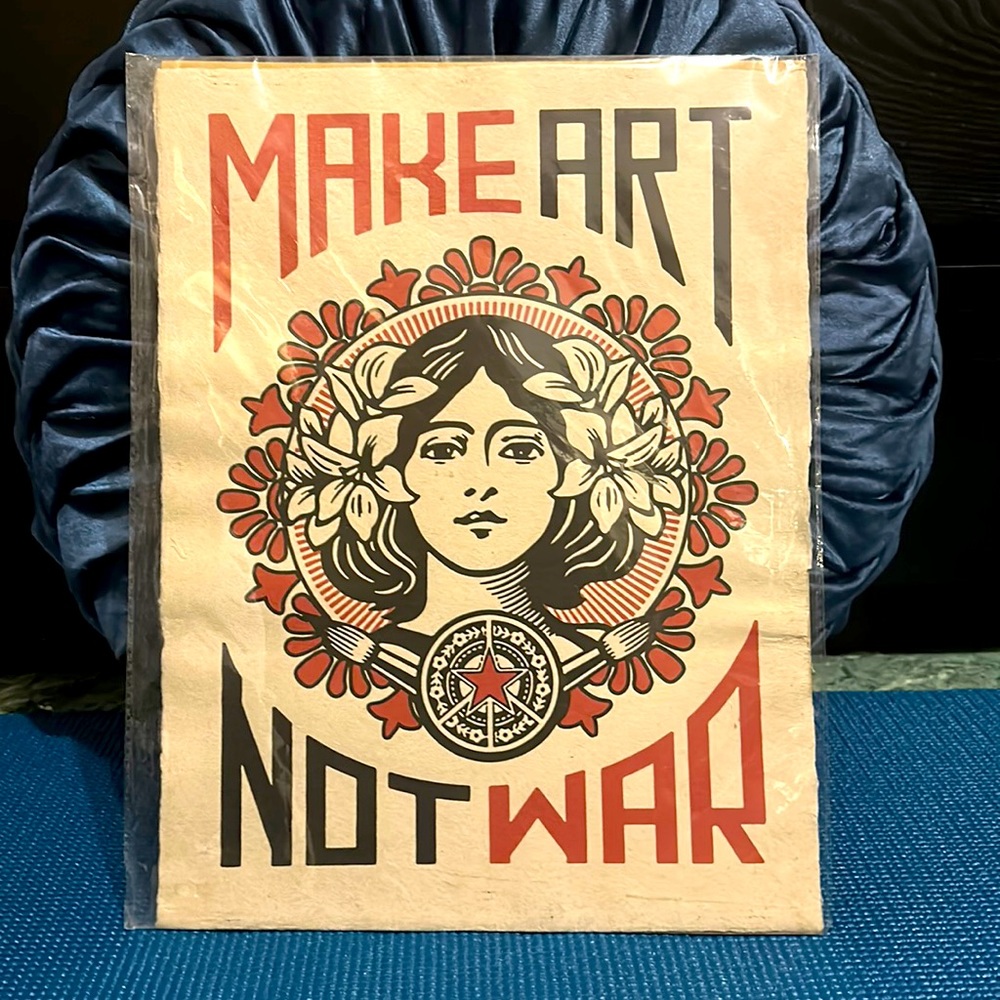 Shepard Fairey - Make Art Not War Print *Poster*